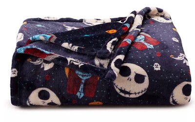 Nightmare Before Christmas Jack & Sally Throw Blanket 5' x 6  - The Big One -New