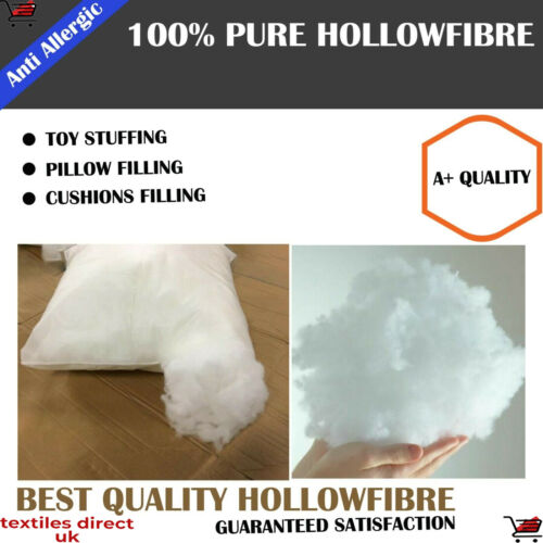 Soft & Pure Hollowfiber For Stuffing / Filling Stuff Toys Pillows Pet Bed Dolls - Picture 1 of 5
