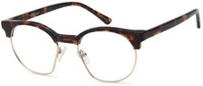 CAPRI OPTICS DICAPRIO DC345 UNISEX EYEGLASSES 48-20-145 TORT/GOLD W/ SOFT CASE