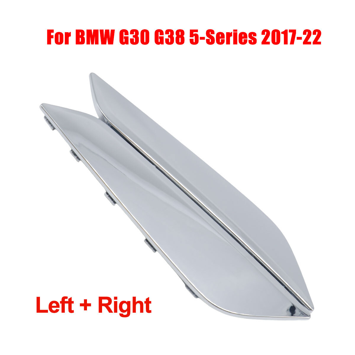 For 2017-2020 BMW G30 5 Series Pair Chrome Fender Duct Trim Left&Right Side NEW