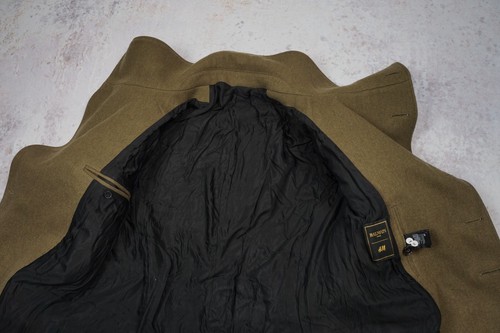 Abrigo Militar Balmain x H&M Doble Pecho Hombre Talla 48/38R Exterior Lana Larga - Imagen 6 de 9
