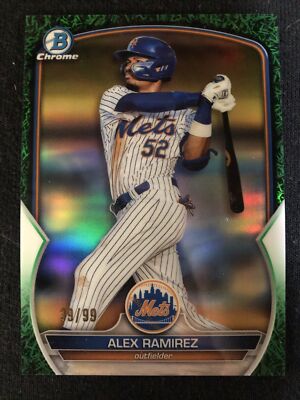 2023 Bowman Chrome Alex Ramirez Green Grass Refractor 39/99