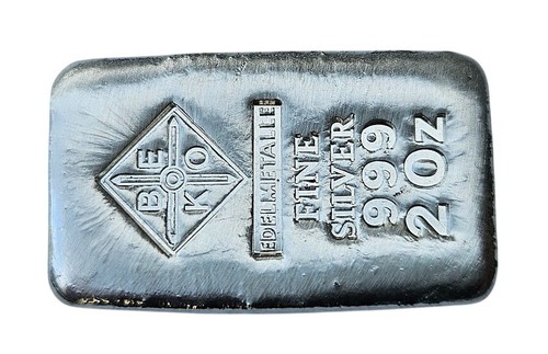 BeKo Edelmetalle 2 Oz Silberbarren 999 Feinsilber Gussbarren Sammlerbarren - Bild 2 von 2