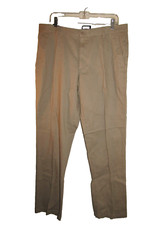 NWT $60.00, CHAPS, Men's Size 36 x 34, Tan Classic Fit, Flat Front Pants, Cotton