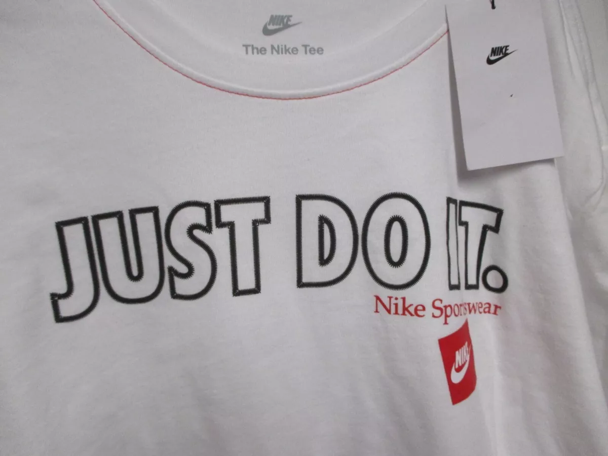 Nike just do hotsell it white t shirt