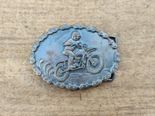 Vintage Motorcycle Belt Buckle
