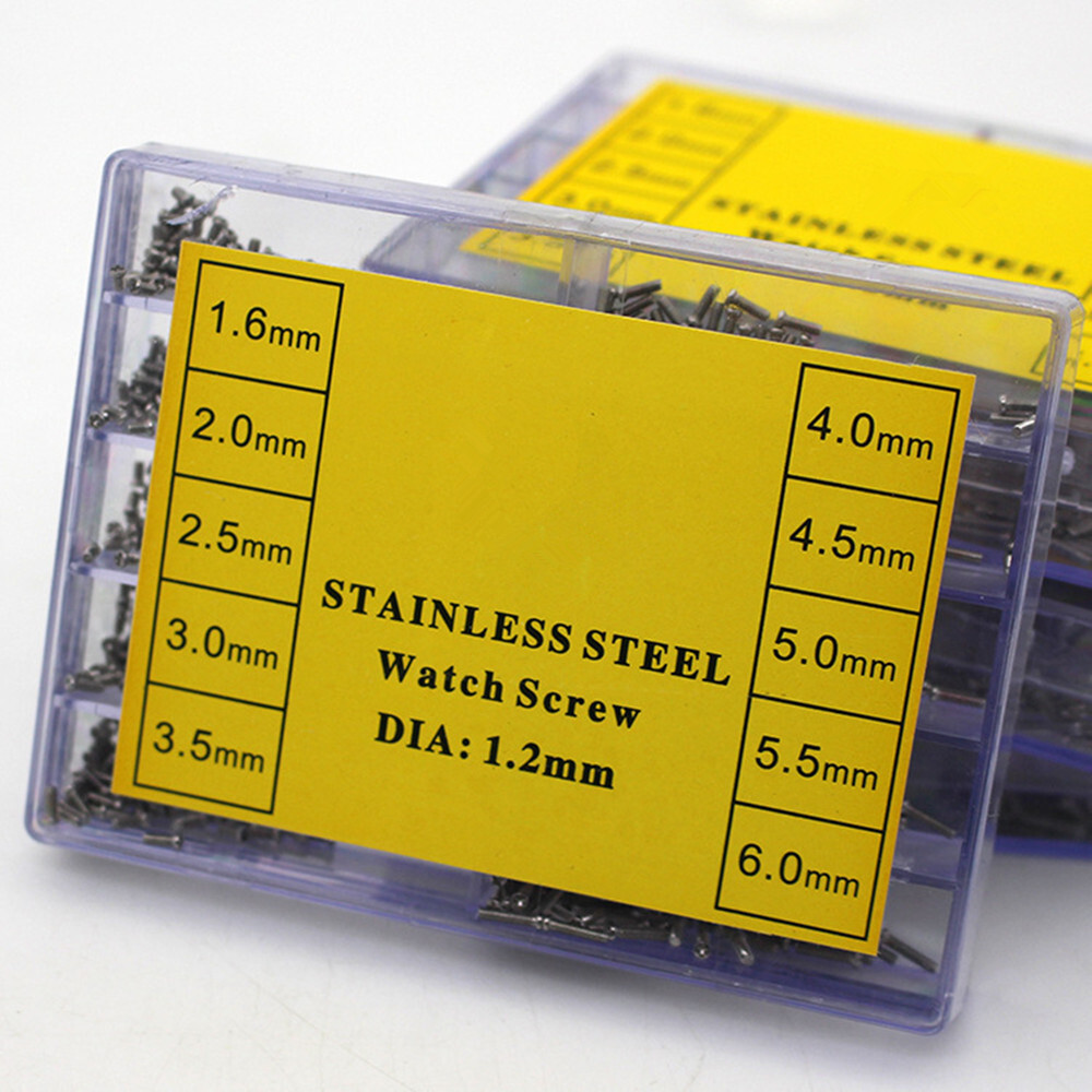 1 Box Stainless Steel 1.6mm-6mm 10 Sizes  Sunglasses Watches Repair Screws Kit