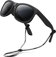 RIVBOS Kids Sunglasses Polarized UV Protection Flexible Rubber Glasses Shades wi