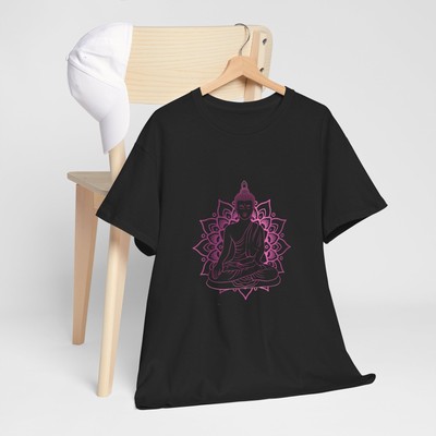 Buddha Graphic T-Shirt - Large Print Meditation Yoga Tee
