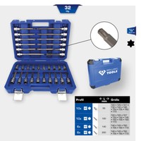 "Brilliant Tools 1/2\" Bit-Stecknuss-Satz, 32-Tlg, Torx-Profil T20 – T70"
