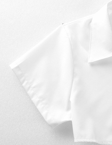 Sexy Schulmädchen Kostüm Halloween Cosplay Kurazrm T-shirt Top mit Faltenrock - Picture 21 of 24