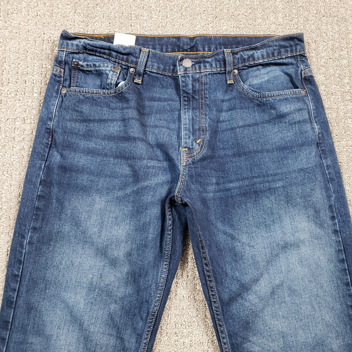 Levis 569 Jeans Mens 34x31 Blue Baggy Loose Straight Pants Tag
