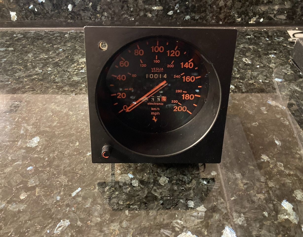 Ferrari 512BB speedometer