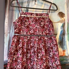 The Westside California Inspired Sz S Tank Top Dress Maxi Floral Cotton Dress 