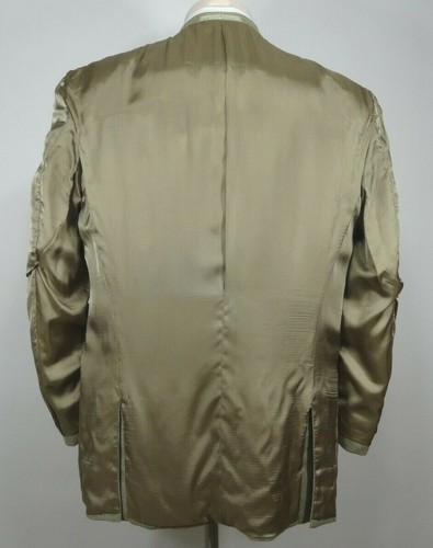 Joseph Abboud Sport Coat Jacket 42R Silk Wool Blend Brown Houndstooth Check - Picture 6 of 11