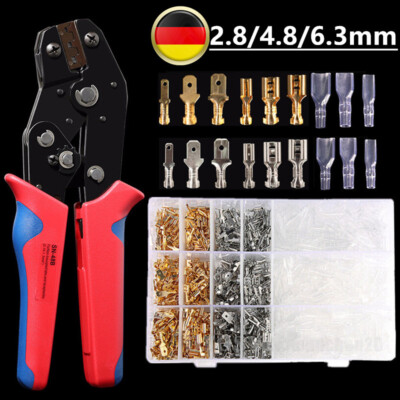 Kingsea Kabelschuhe set,1200pcs Elektrische Kabelschuhe, Quetschverbinder Set, Kfz Kabelschuhe