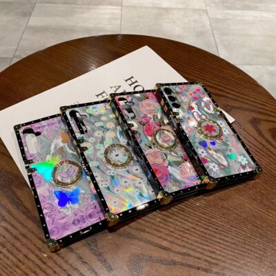Luxury Laser Flower Phone Case For Huawei Mate 60 50 Nova 11 P60 P50 Honor 80 90