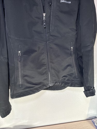 Patagonia Women's Black Soft Shell Zip Front Jacket Size Large - Picture 4 of 9