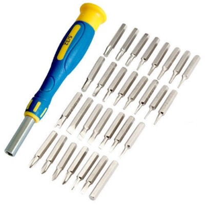 31 STCK PRÄZISIONSSCHRAUBENDREHER TORX KREUZSCHLITZ SCHLITZ SECHSKANTSCHLÜSSEL SICHERHEIT BITS + KOFFER