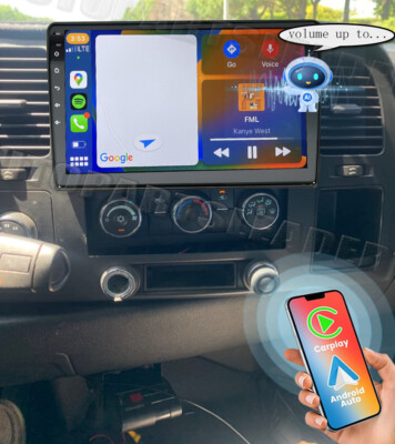 AI Voice Car Radio Stereo FOR 2007-2013 CHEVROLET SILVERADO Android 15.0 Carplay