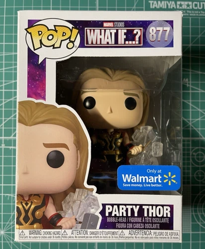 Marvel ¿Y si...? Funko Pop 877 Fiesta Thor Vinilo Bobblehead Exclusivo de Wal-mart