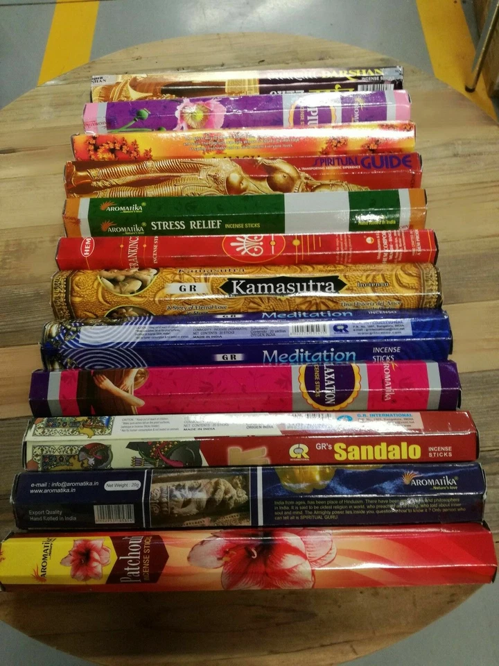 OFFERTA lotto stock incensi 120 Bastoncini vari aromi profumo casa ambiente