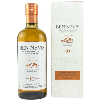Ben Nevis 10 Jahre - Highland Single Malt Scotch Whisky - 46% - 700ml