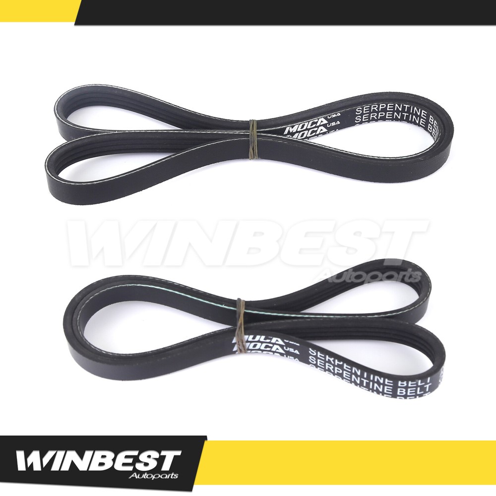 1995-2000 Suzuki Esteem 1.6 EPDM Serpentine Belt Set for Alternator AC Power Steering