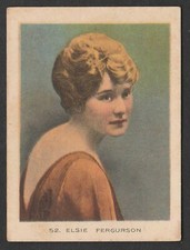 Westminster Tobacco 1921 Stage & Cinema Stars Cigarette Card #52 Elsie Ferguson