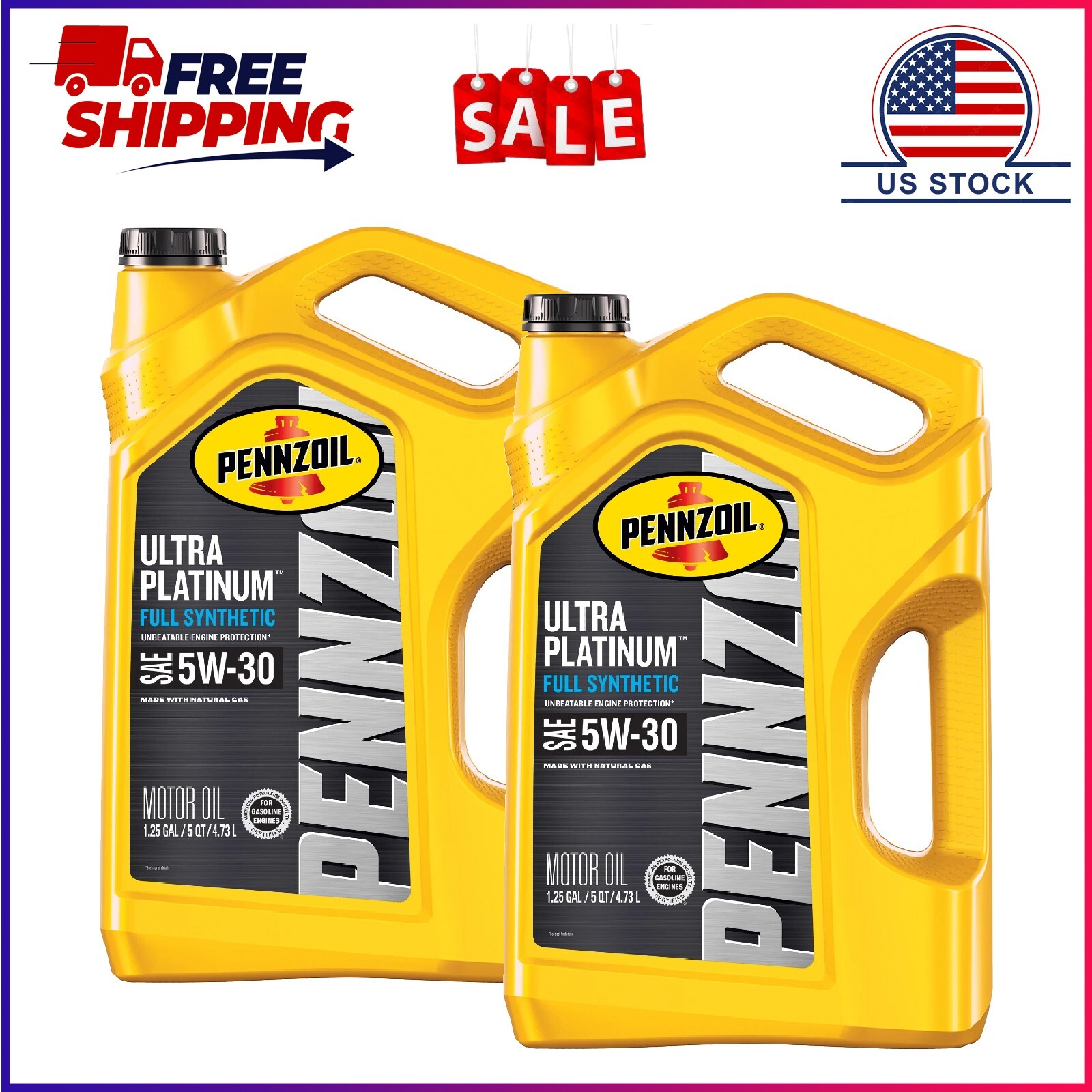 Ultra Platinum Full Synthetic 5w-30 Motor Oil, 5 Quart