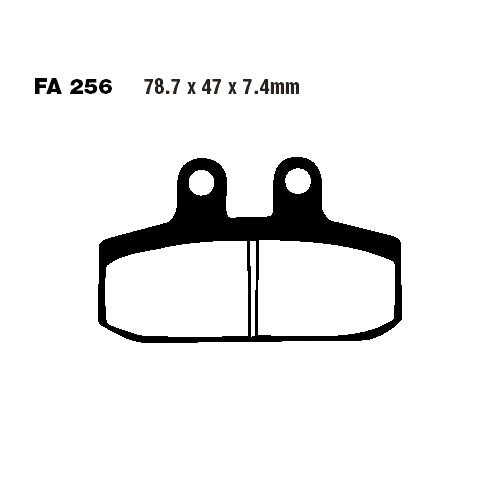 EBC BremsbeläGe Hinten Passend FüR Moto Guzzi V7 750 III Ie Stone Bj. 2017-2020-image