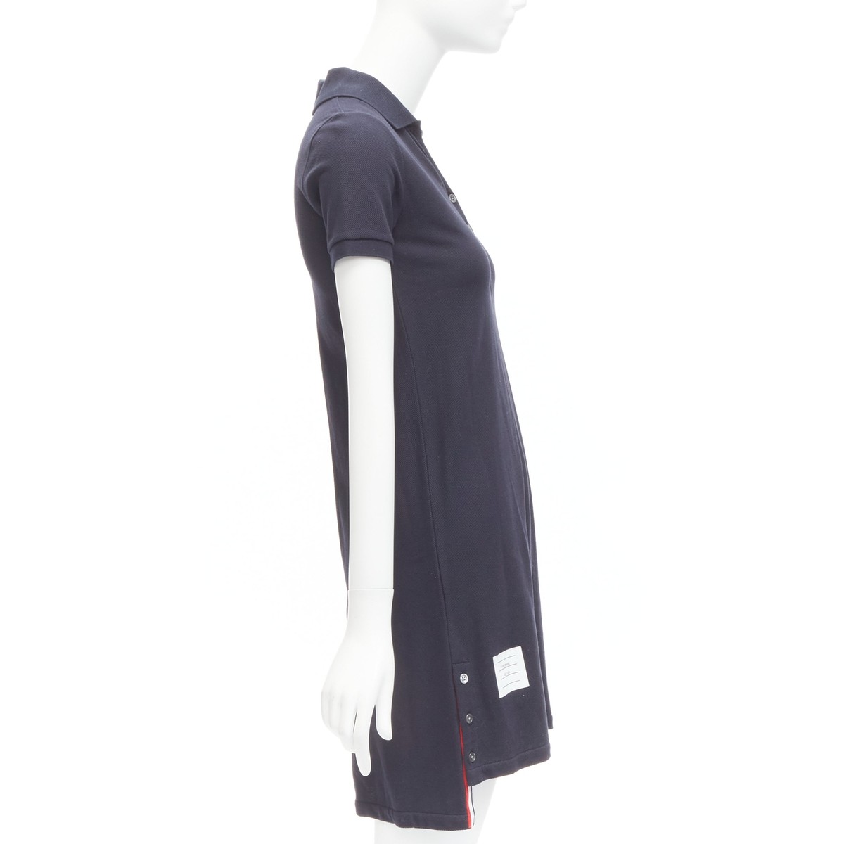 ワンピース Thom Browne Navy Blue Cotton Polo Dress Thom Browne // Navy Polo Dress – VSP Consignment