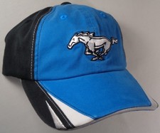 Hat Cap Licensed Ford Mustang Pony Teal Black CF