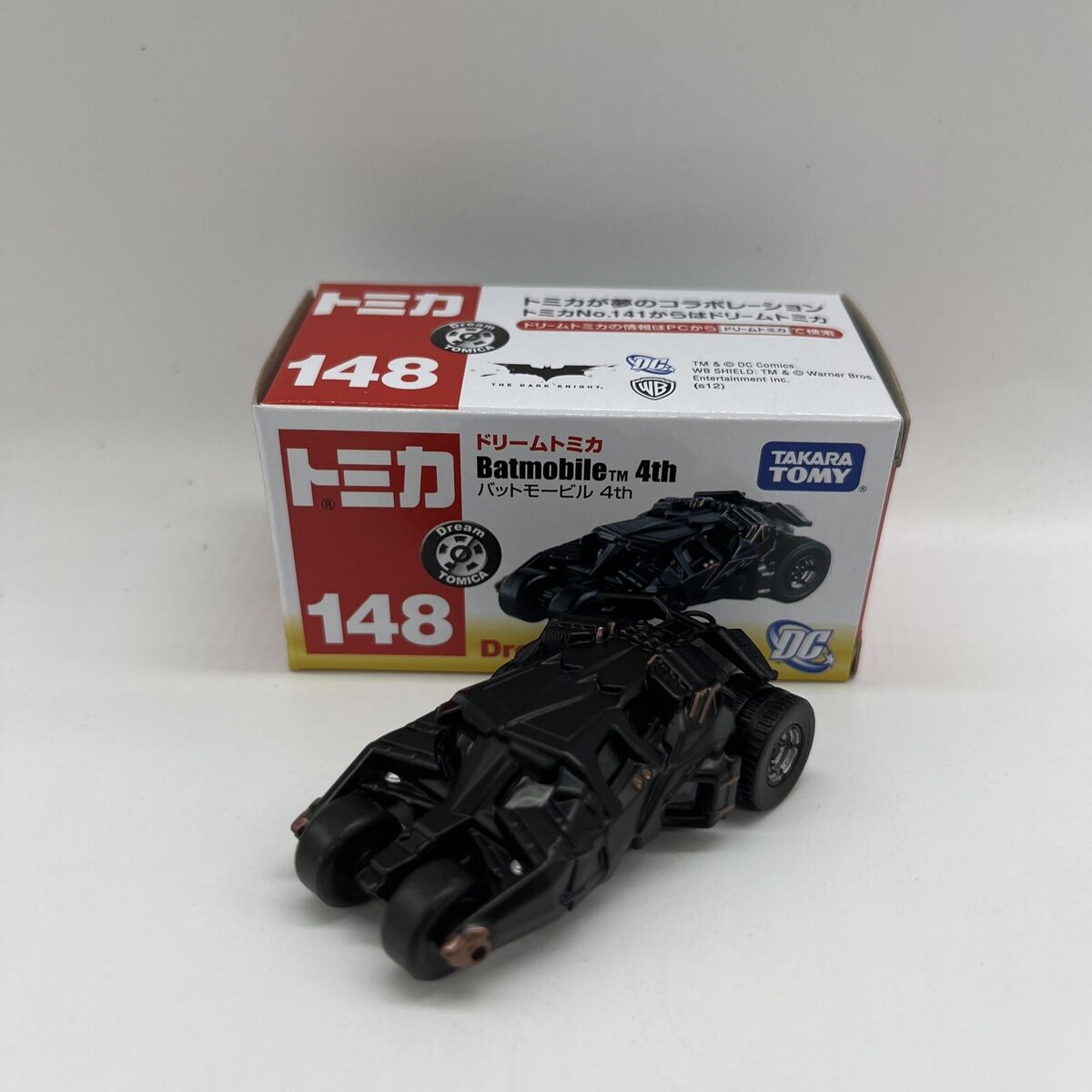 Takara Tomy Dream Tomica No. 148 Batmobile 4th NIB 2012 Takara Tomy Dream Tomica No. 148 Batmobile 4th NIB 2012