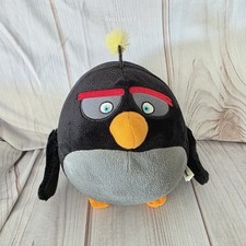 Angry Birds Black Bomb Bird Plush Stuffed Toy Movie 10 Inch 2017