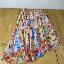 Y2K Vtg Ethereal Cottagecore Midi Romantic Flowy fairy spring midi skirt sz 6