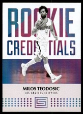 2017-18 Panini Status Rookie Credentials #36 Milos Teodosic Card. rookie card picture