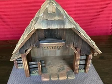 ANRI STABLE for 6" KUOLT , FERRANDIZ or BERNARDI NATIVITY WOOD CARVED FIGURES