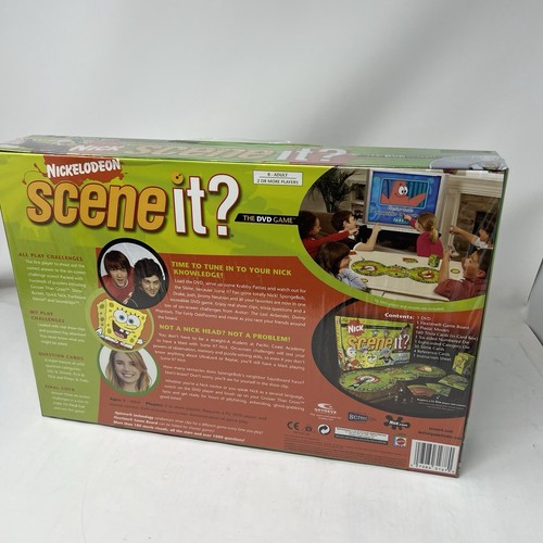 Scene It? Nick Trivia DVD Board Game Nickelodeon Spongebob Neutron New - Picture 2 of 7