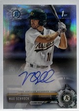 Max Schrock - 2017 Bowman Chrome 1st Prospect Auto Refractor /499