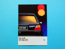 Prospekt / Katalog - VW Golf II - GTI, GTI 16V und GTI Edition One - 01/90