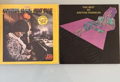 Lot Of 2 LPs Roberta Flack & Aretha Franklin Vinyl Records