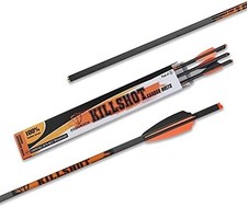 Crossbow Bolts 20 Inch 400 Grain Carbon Crossbow Arrows .003/.001 Straightness w