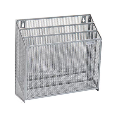 3 Pockets Mesh Wall File Holder Organizer Metal Hanging Office Room Essentials