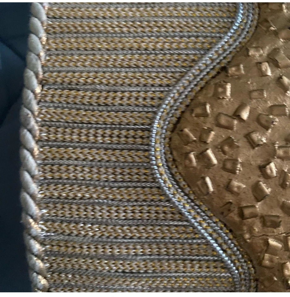 Bolso Bandolera Mary Frances Oro Plata Caja Joya De Colección Foto 4 de 4