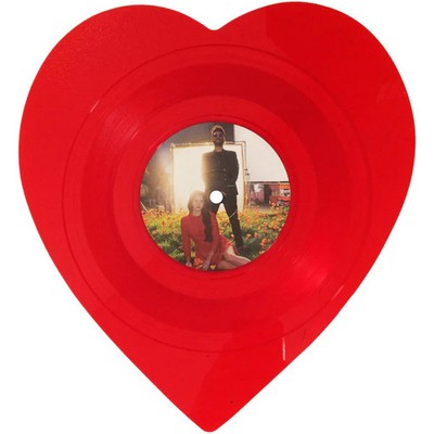 Lana Del Rey - Love / Lust For Life - Heart Shaped Red Vinyl - 7''