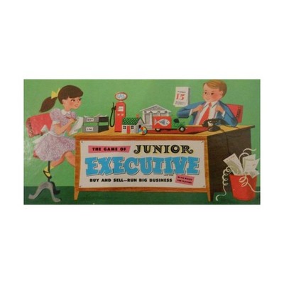 Whitman Boardgame Junior Executive (1955 Ed) Box Fair/VG
