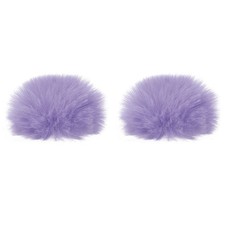 Furry Microphone Windscreen 7mm x 60mm Mic Cover Windshield Indoor Outdoor
