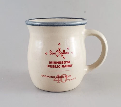 Red Wing Stoneware Mug Minnesota Public Radio 40th Anniversary 2007