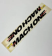 Vintage GT Mach One BMX Bicycle Frame Down Tube Decal Sticker Set NOS